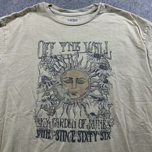 Vans Shirt Mens Small Sky Garden‎ of Runes Graphic Short Sleeve Flawed